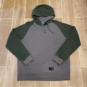 The North Face Green and Grey Men’s Large Hoodie